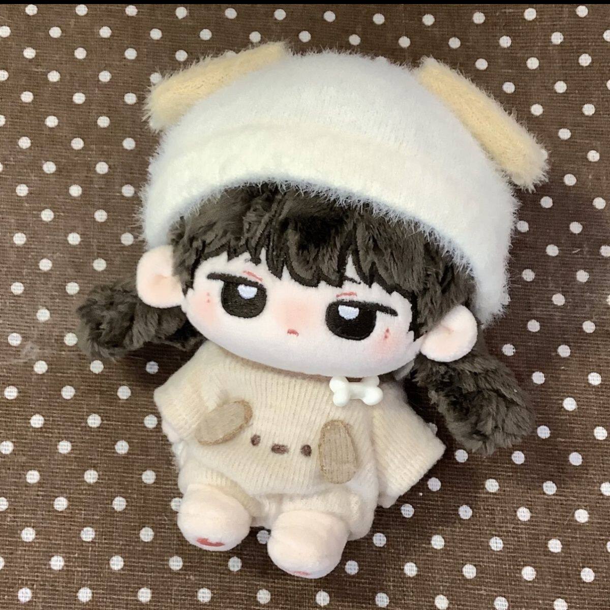 10cm新品烘培小狗“淡奶油系列”娃衣套装可爱棉花娃娃换装衣服