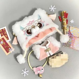 古风娃衣 SKULLPANDA光织园搪胶公仔挂件SP娃衣新中式 仅娃衣