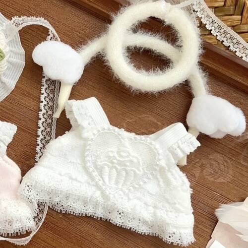 可爱甜美少女心10cm新品“绵绵天使”娃衣套装10cm玩偶公仔衣服