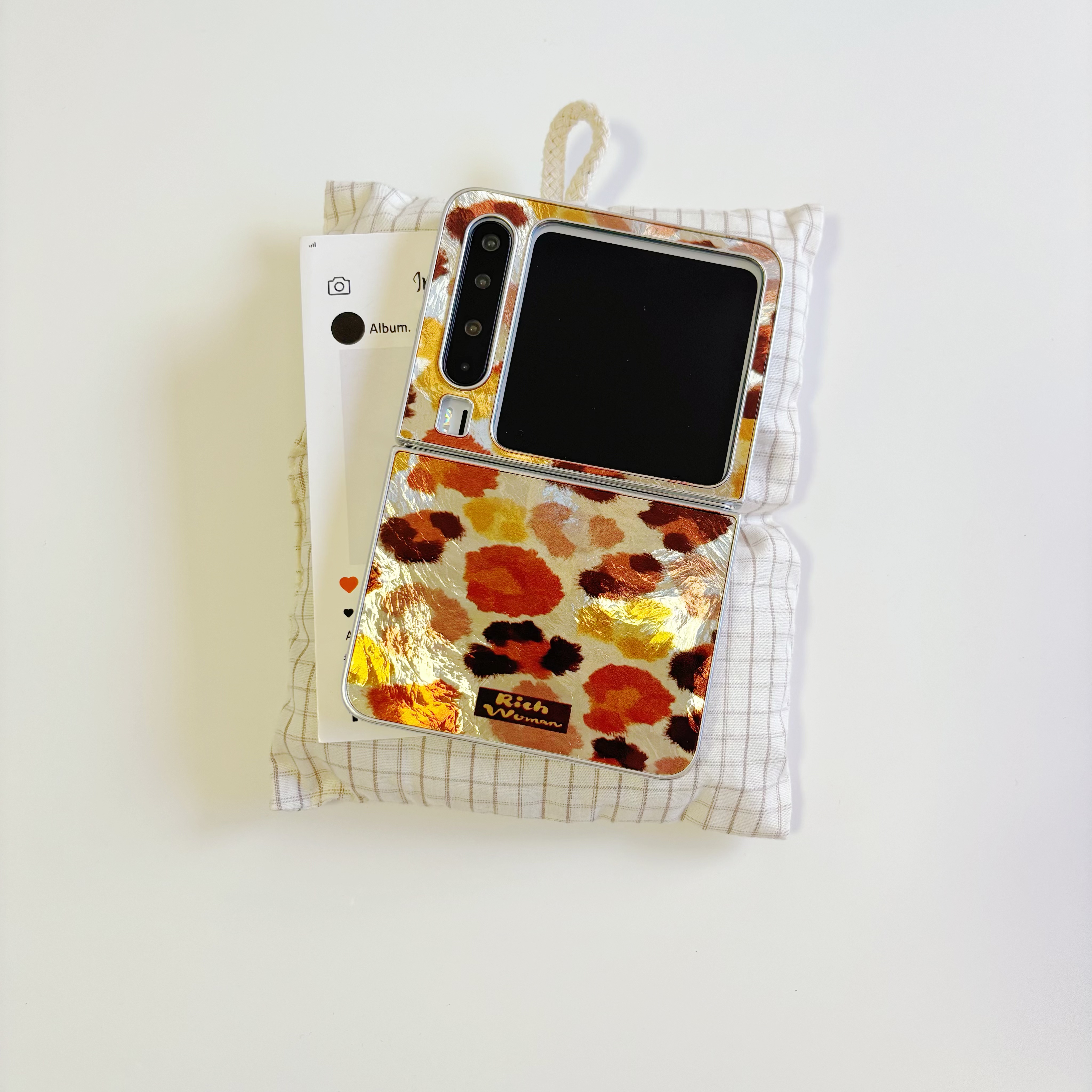 极光豹纹适用于华为purax手机壳