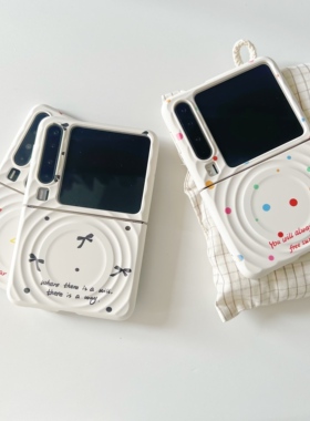 ins简约韩风波点波漾壳适用于华为purax手机壳适用于小米mixflip磁吸保护套适用于pocket2硬壳折叠