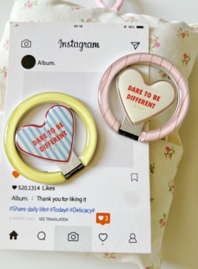 ins超薄字母爱心适用于magsafe磁吸扣金属磁吸支架手机支架可爱