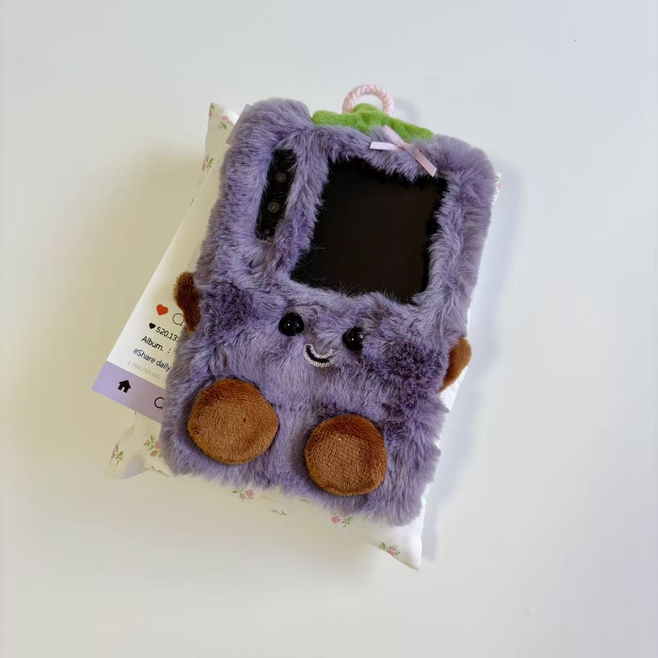 毛绒茄总适用于华为purax手机壳