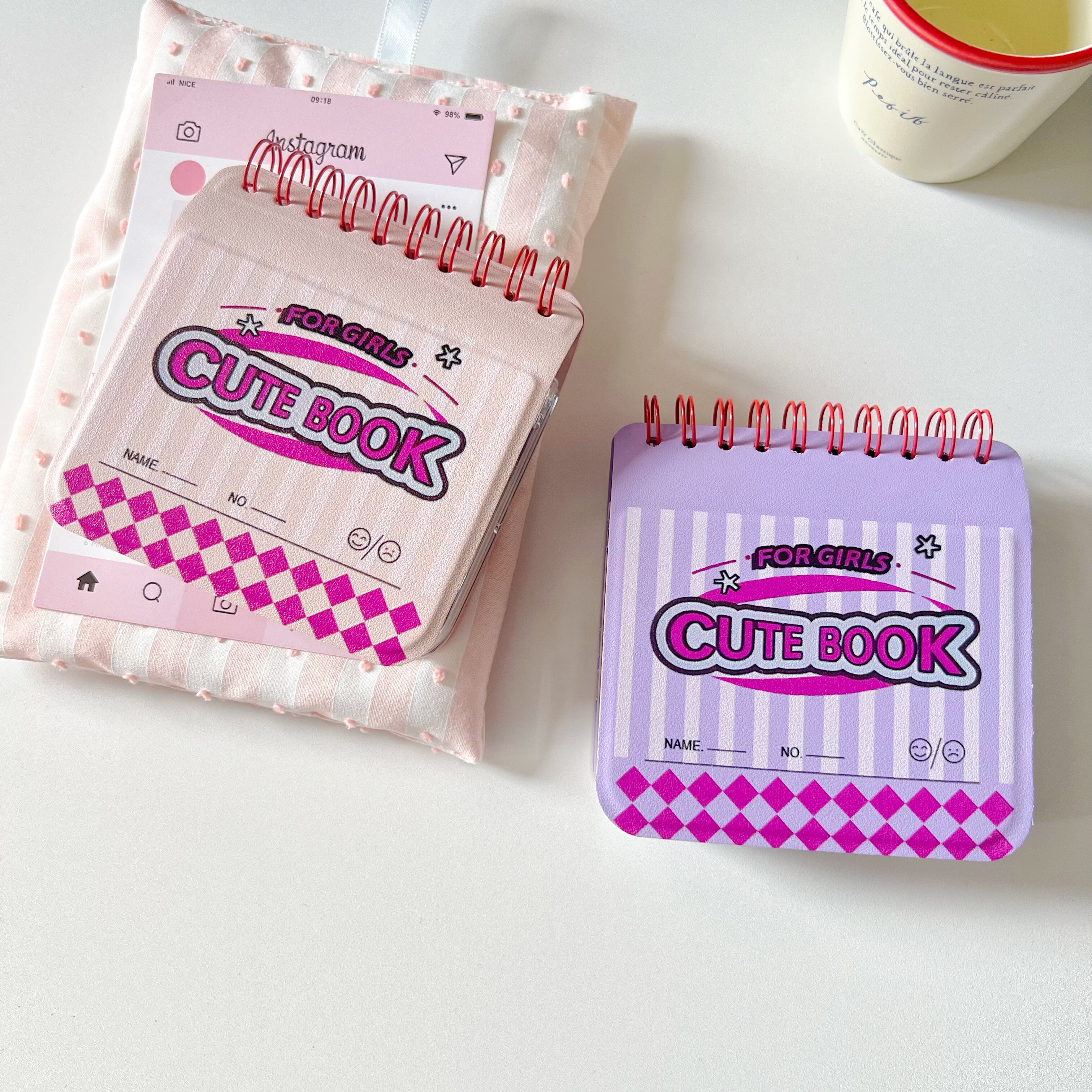 少女心事笔记本适用于华为purax手机壳小折叠适用于pocket2皮套适用于小米mixflip2适用于三星zflip5/6/7