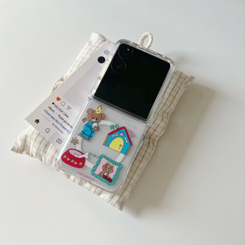 睡眠熊适用于小米mixflip2手机壳