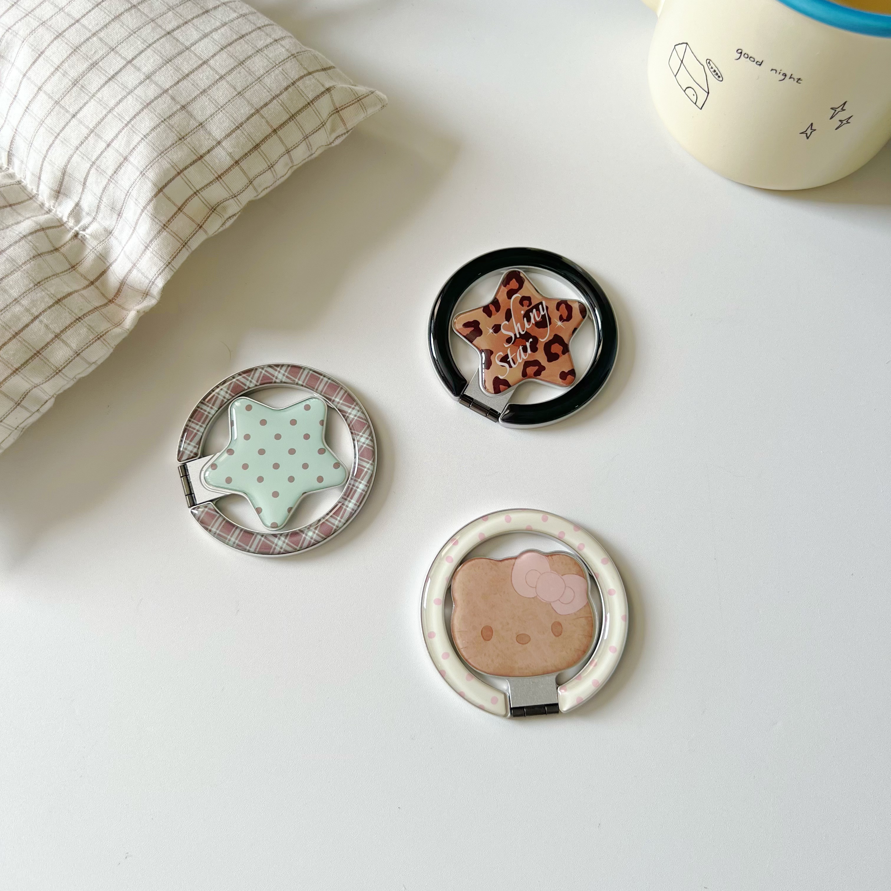 个性超薄五角星金属支架