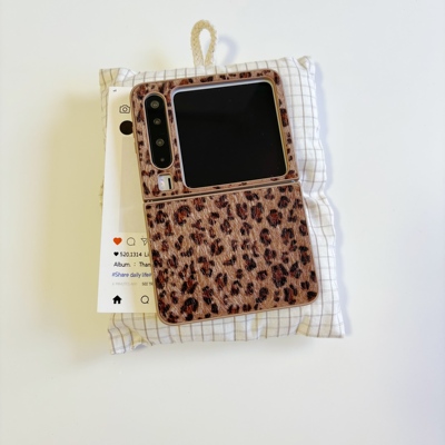 马海毛豹纹适用于purax手机壳