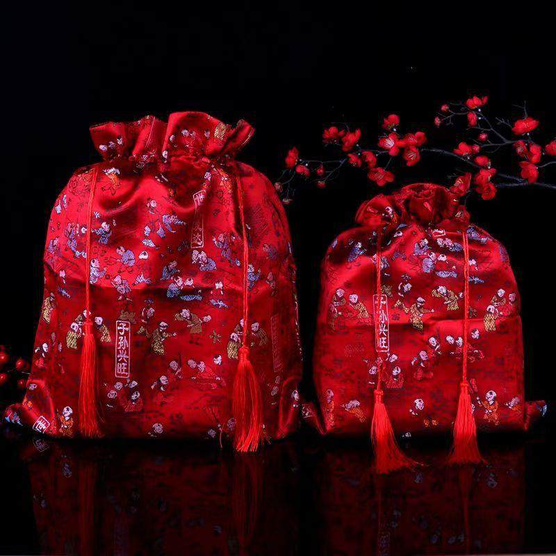 喜庆子孙袋结婚桶袋子孙万代新娘手袋前代后代装红枣花生桂圆莲子,节庆用品/礼品,陪嫁用品套装,淘宝优惠券,粉丝福利购,淘宝优惠卷
