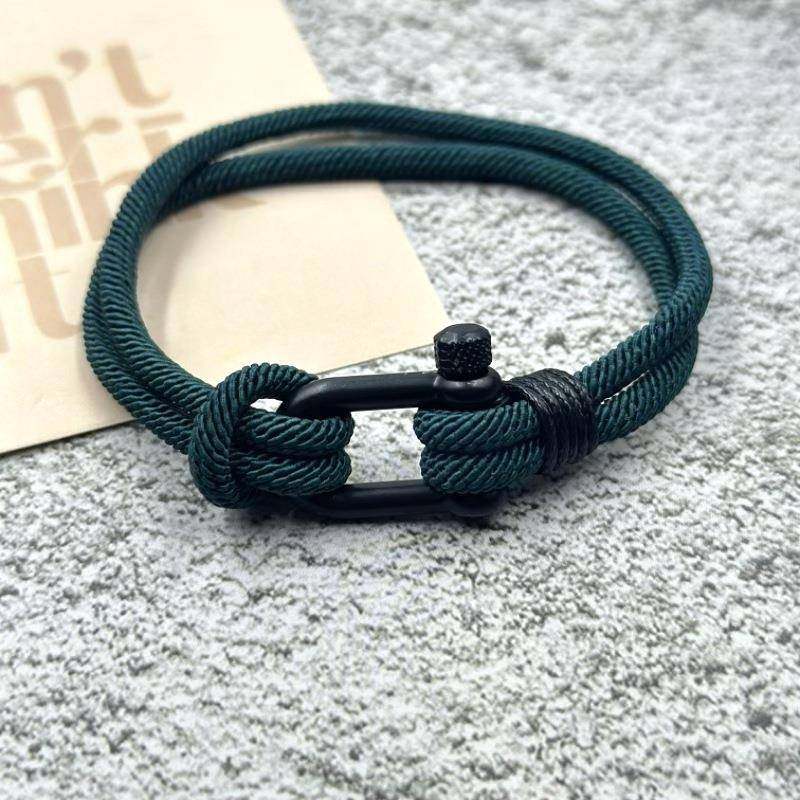 跨境新款黑色u形扣米兰线沙滩手链简约饰品红色本命年情侣手绳,饰品/流行首饰/时尚饰品新,手链,淘宝优惠券,粉丝福利购,淘宝优惠卷