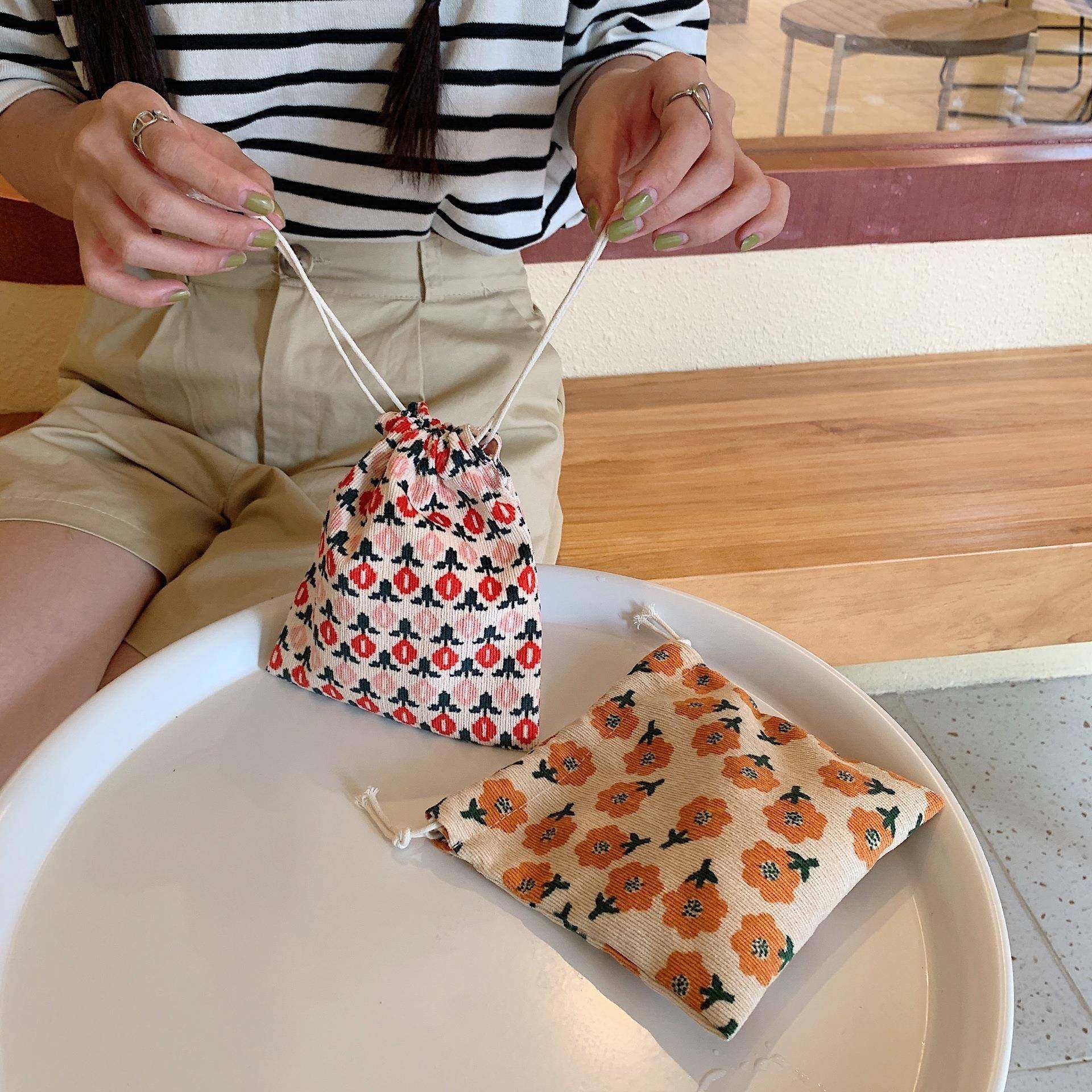 2512可爱手拎小布包女学生整理袋礼品袋学生杂物收纳抽绳束口袋,箱包皮具/热销女包/男包,手拿包,淘宝优惠券,粉丝福利购,淘宝优惠卷