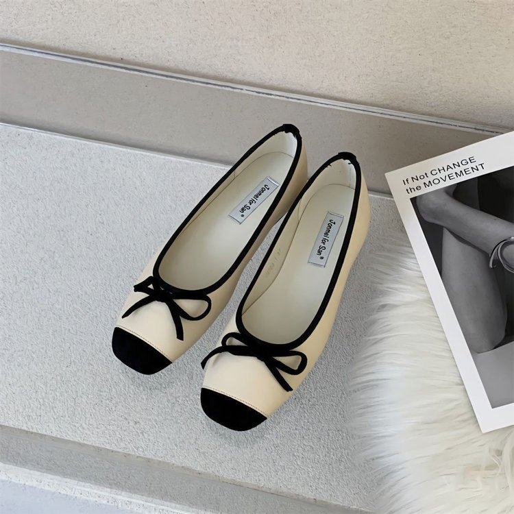 法式小香风平底一脚蹬单鞋晚晚温柔配裙子女鞋2025春季新款豆豆鞋,女鞋,棉鞋,淘宝优惠券,粉丝福利购,淘宝优惠卷