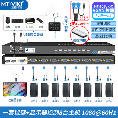 迈拓维矩KVM切换器8口切换器