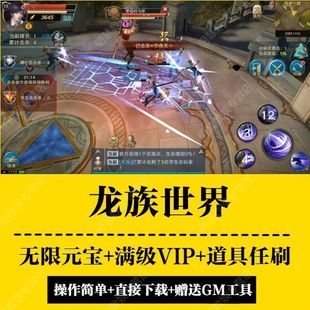 龙族世界手游GM后台无限元宝道具安卓3D魔幻联网游戏非单机
