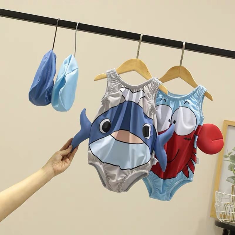 小月龄泳衣男女宝宝洗浴泡澡海边透气速干可爱风a类新生婴儿泳装
