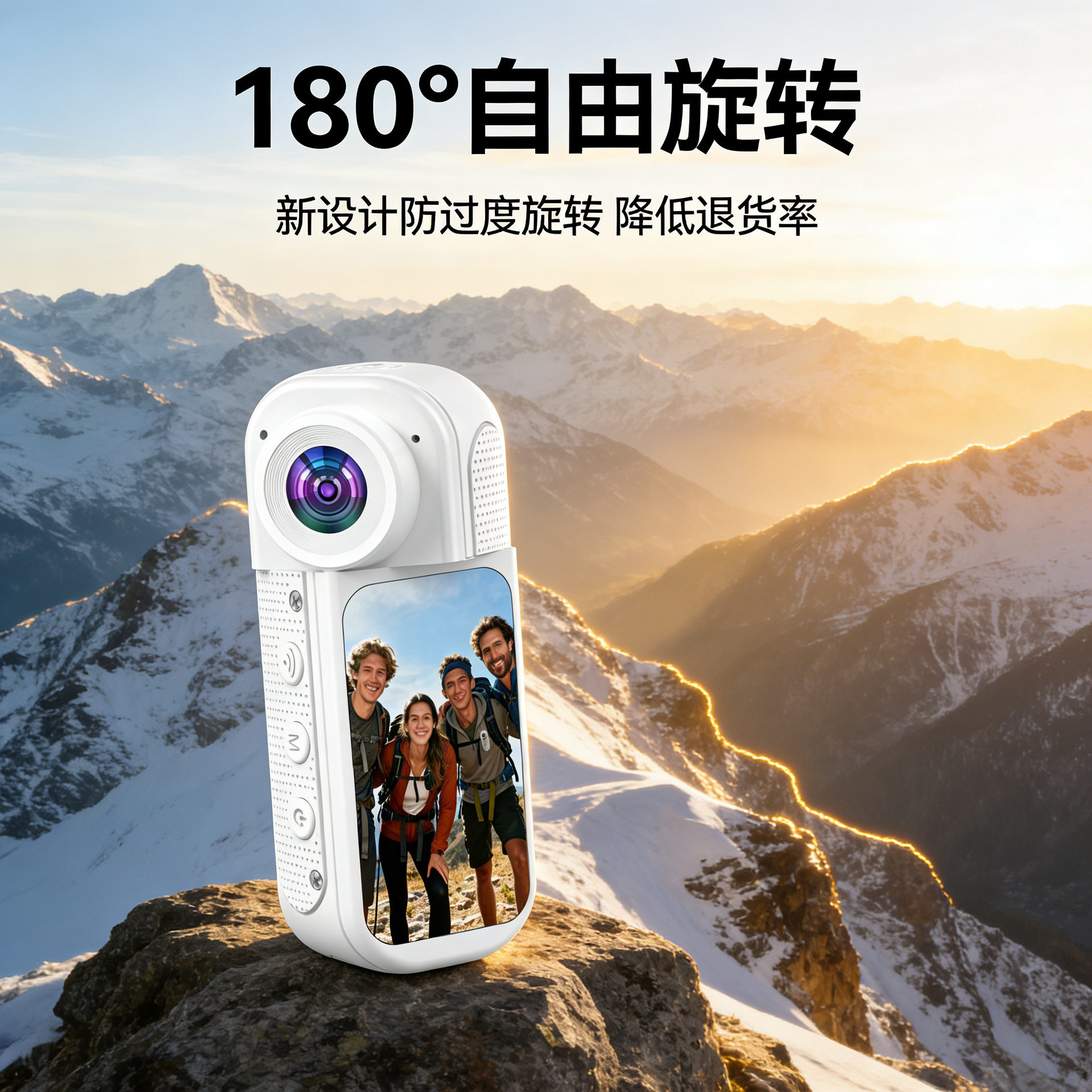 扣衣服上的摄像头专业高清记录生活直播采访胸前牌式摄像机记录仪