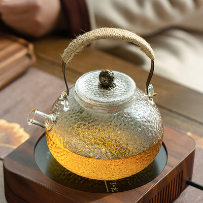 瓷八里 玻璃茶壶提梁煮茶器杯耐热泡茶壶功夫茶温带过滤电陶炉