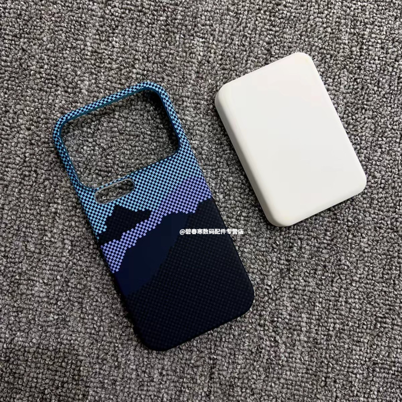 Magsafe磁吸适用小米17pro手机壳新款凯夫拉纹17半包碳纤维纹17promax微浮雕磨砂15pro高档商务14ultra超薄硬