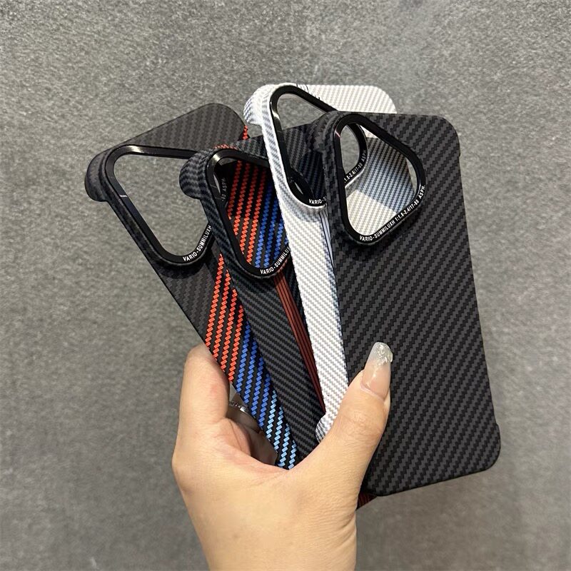 新款高档超薄无边框适用华为mate60Pro+手机壳Mt50Pro散热透气mt40碳纤维纹p70pro保护套80防摔高级感男Ultra