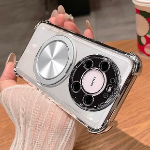 适用华为mate80promax手机壳mete80pro透明保护m80硅胶套自带镜头膜max气囊全包防摔meta男女mt带支架por高级