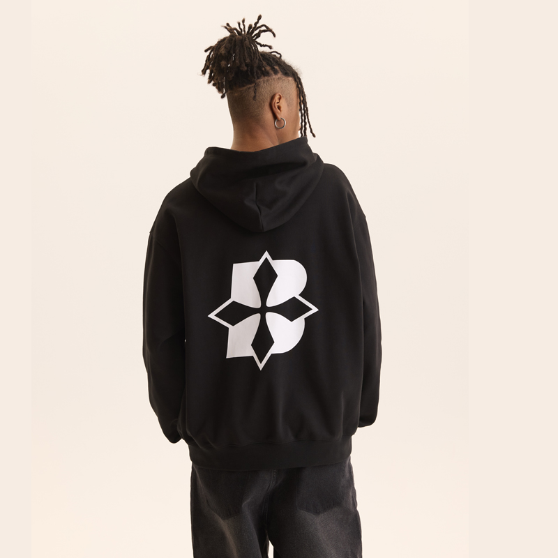 BTW美式复古连帽卫衣男女同款