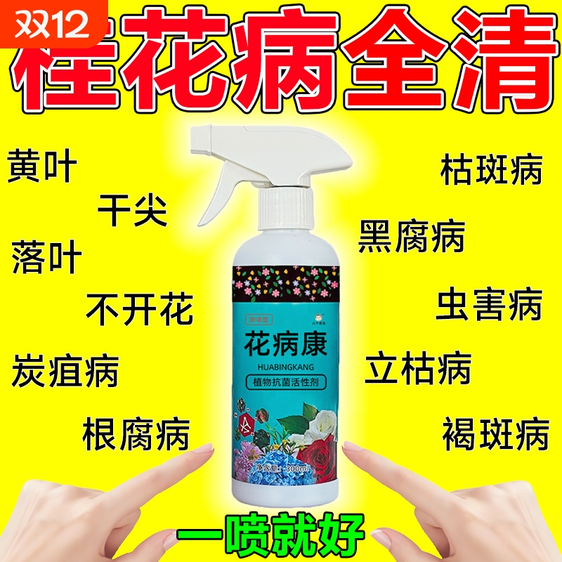 桂花树枯叶病黄叶焦叶干尖掉叶落叶专用杀菌剂开营养液土壤养花