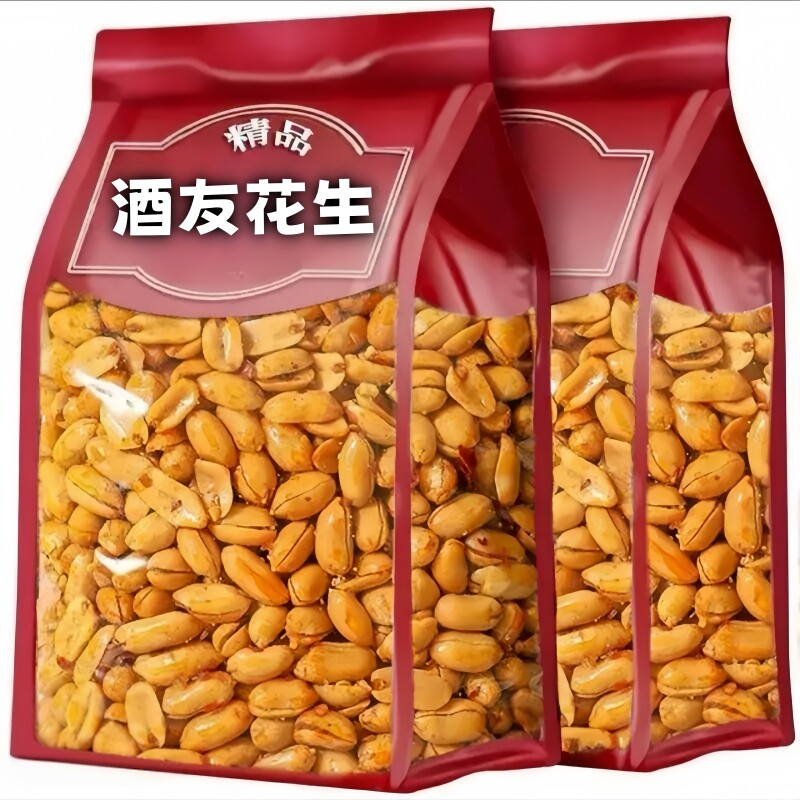 超值抢香辣花生米下酒菜鬼油炸花生椒盐零食小吃商用..麻辣新鲜图片
