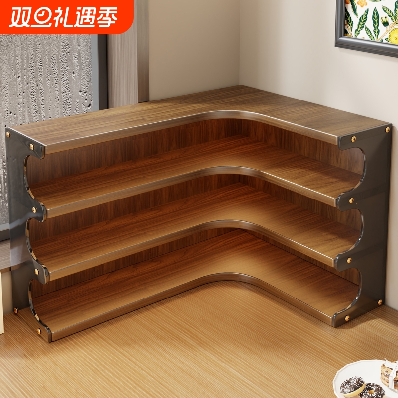 桌面置物架亚克力餐桌转角水杯收纳客厅咖啡架茶具茶杯多层置物架