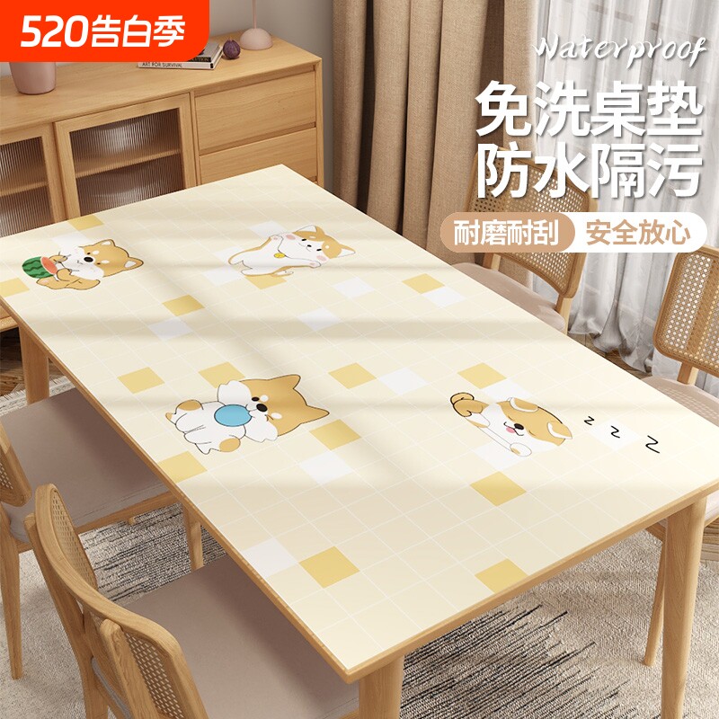 卡通桌面贴纸遮丑装饰桌贴餐厅餐桌垫家具茶几桌子布翻新墙纸自粘