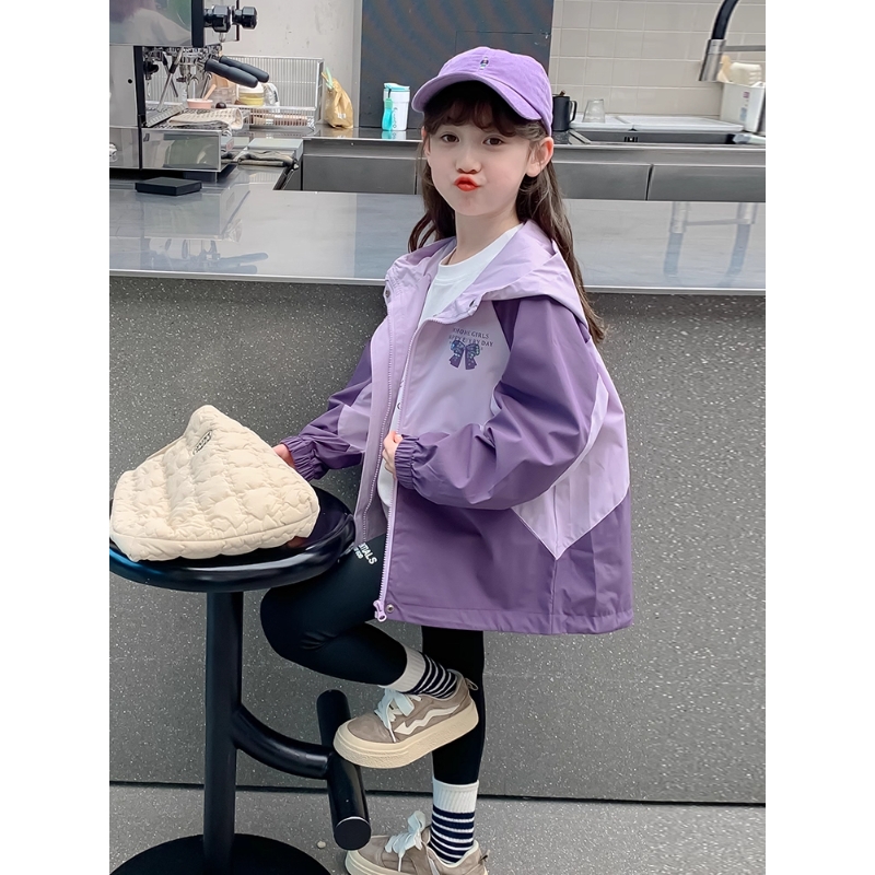 爱西娜春秋款连帽休闲外套