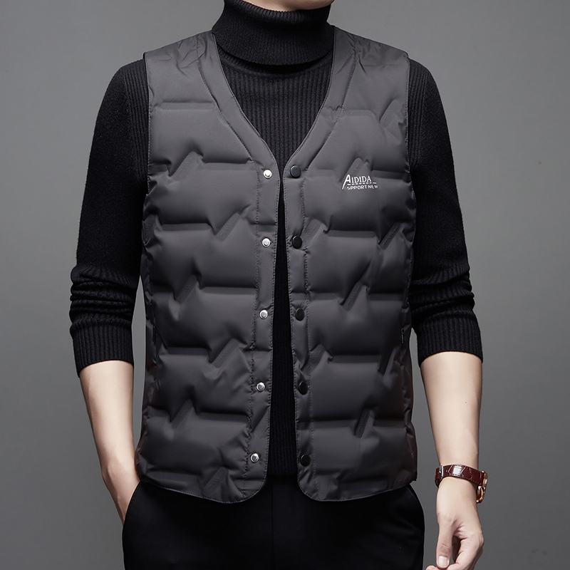男士羽绒马甲2025新款冬季大码保暖背心中老年轻薄马夹羽绒服内胆