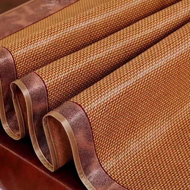 2026新款艾草凉席藤冰丝草席子学生宿舍藤席可折叠席子四季通用