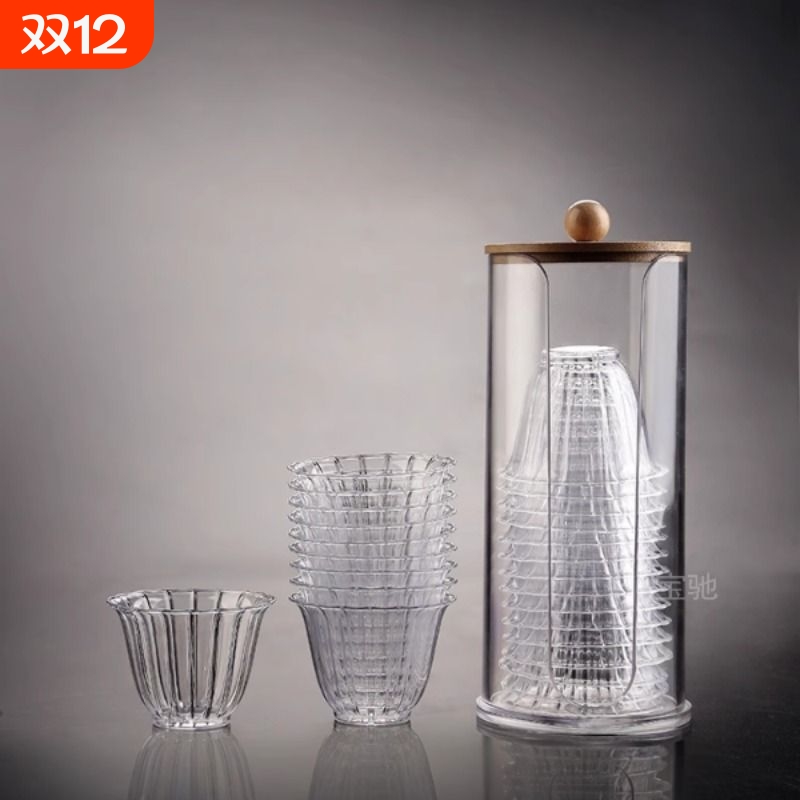 一次性茶杯功夫品茗杯子家用商用待客茶水杯加厚加硬航空杯喝茶杯