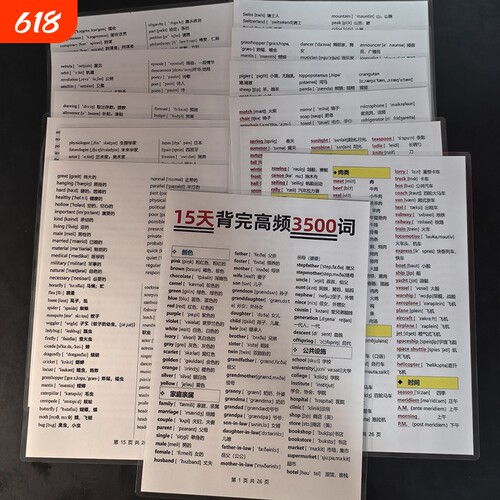 高频英语词汇|超2000次加购
