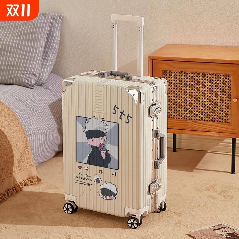 行李箱女新款20寸结实耐用大容量旅行箱24寸男学生卡通登机拉杆箱