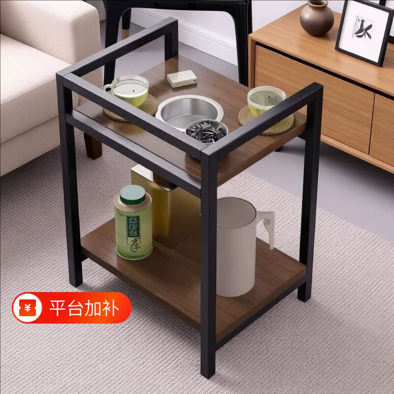 麻将茶几棋牌室茶水架麻将桌小边几置物架可移动专用茶水桌烟灰缸