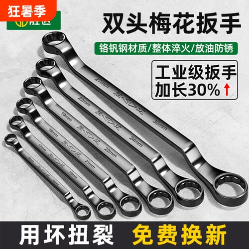 双头梅花板手眼镜扳手工具套装