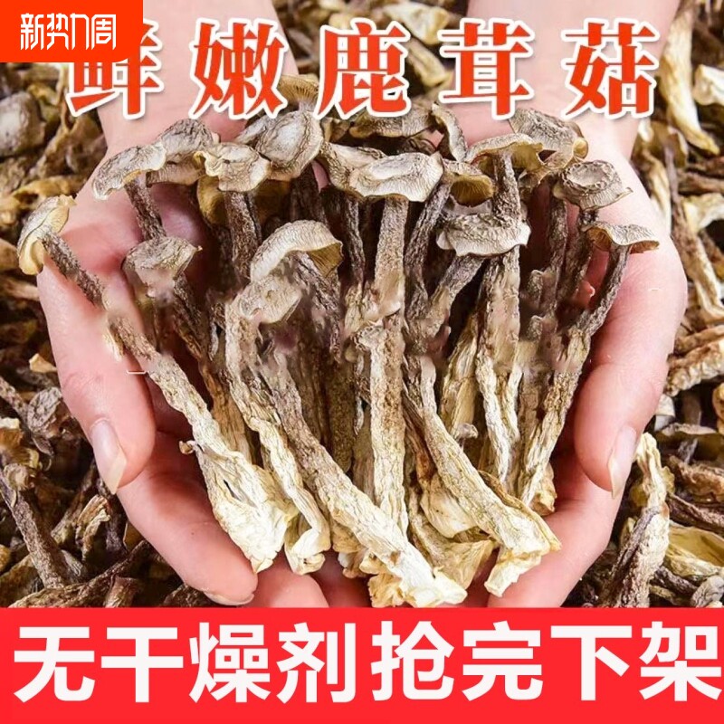 平晏铺子鹿茸菇无干燥剂菌菇干货无熏鹿耳菇年货美味新鲜优选香菇