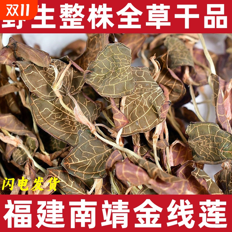 福建野生金线莲整株全草干品中药材金线莲炖汤泡茶金线兰新鲜礼盒