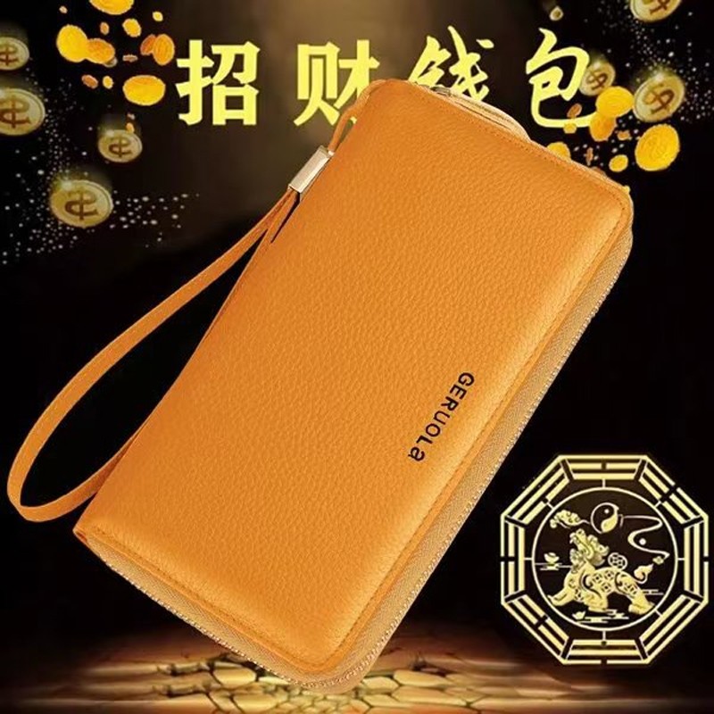 软皮纯皮2025新款钱包女士长款拉链大容量手拿包头层牛皮钱夹真皮
