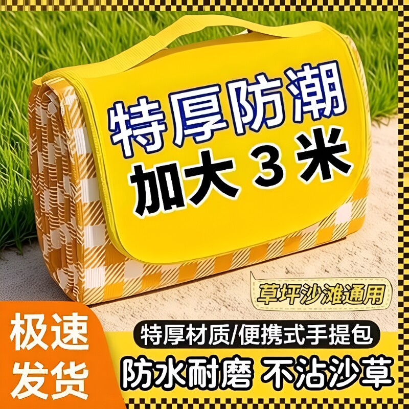 地垫户外野餐垫音乐节野外防潮加厚露营防水便携垫子草坪坐垫帐篷
