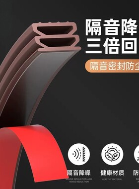 门缝密封条防风自粘门贴胶条