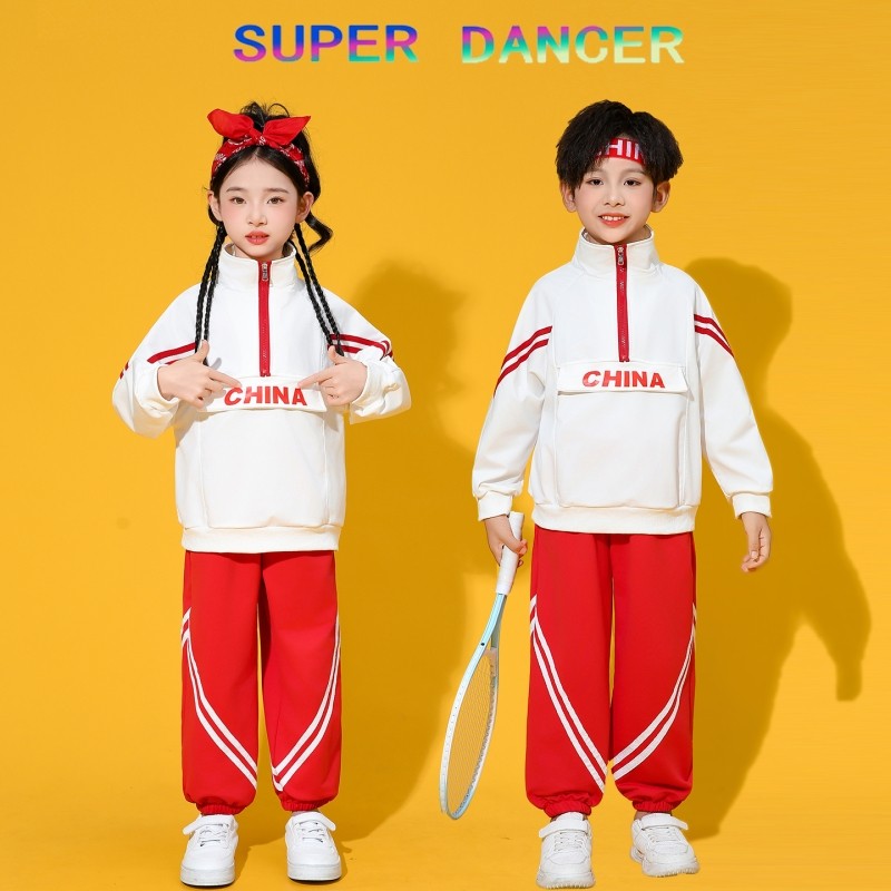 儿童啦啦队演出服小学生运动会开幕式方阵入场服装幼儿园合唱班服