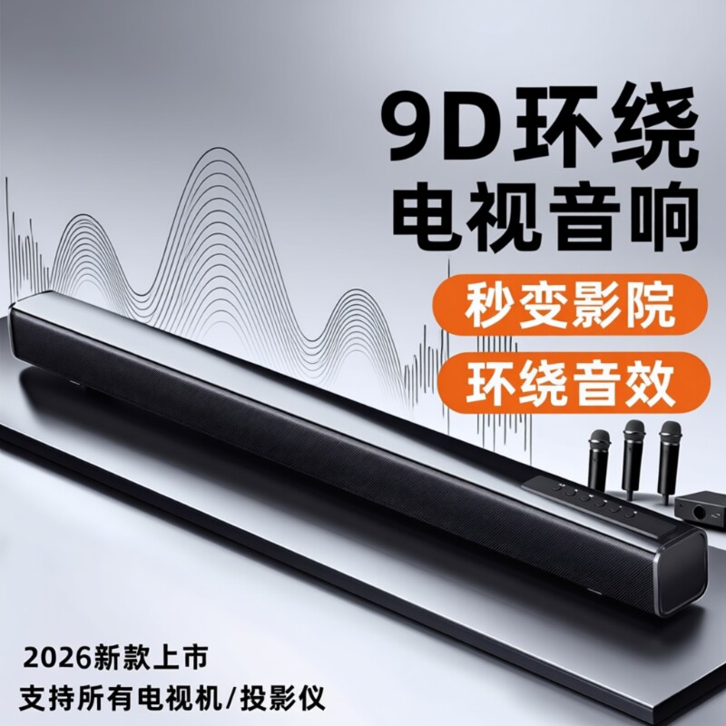 柏林之声电视音响回音壁家用5.1家庭影院外接音箱蓝牙连投影仪