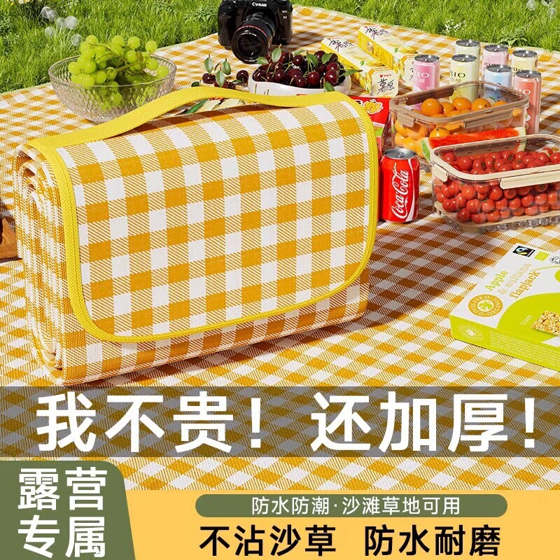 野餐垫防潮垫加厚户外野炊野营沙滩帐篷地垫春游坐垫防水草坪垫子