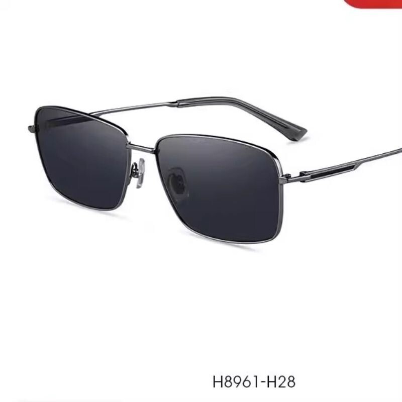 经典小方框~潮流出街!男士太阳镜偏光防紫外线H8961