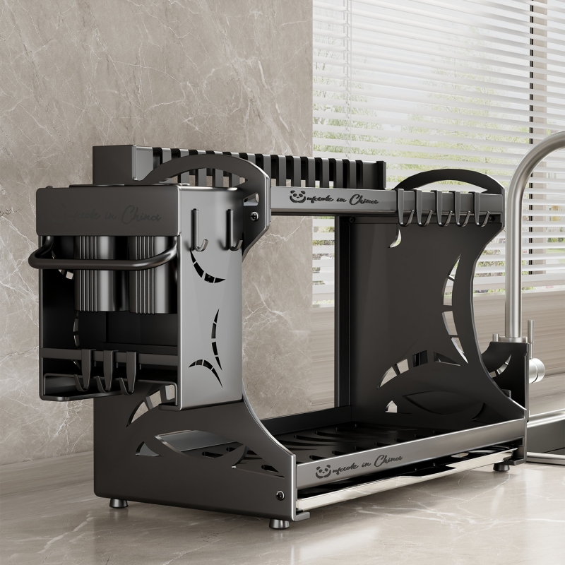 不锈钢沥水篮多层碗碟收纳架