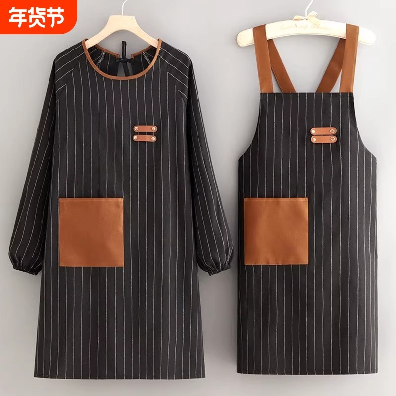 2026新款围裙女厨房家用防水防油工作服餐饮专用网红做饭围腰年轻