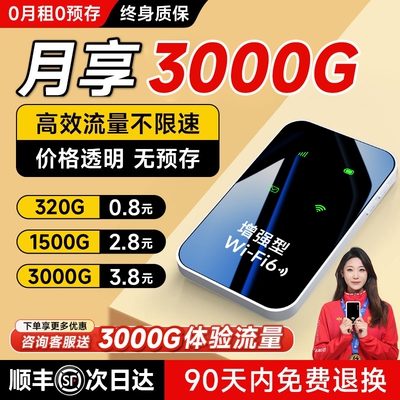 智能wifi移动无线wifl6便携式免插卡2026新款路由器全国通用流量wi-fi车载宽带4g高速网络智能上网卡车载wifi