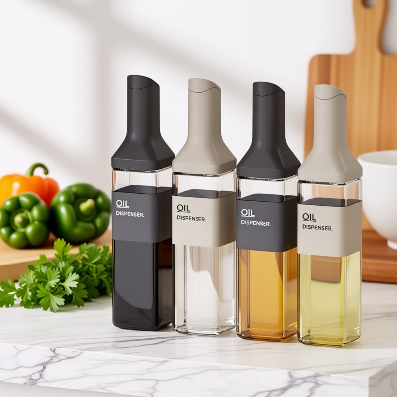 厨房酱油醋调料瓶油壶玻璃不挂油罐家用组合套装香油瓶调味分装瓶
