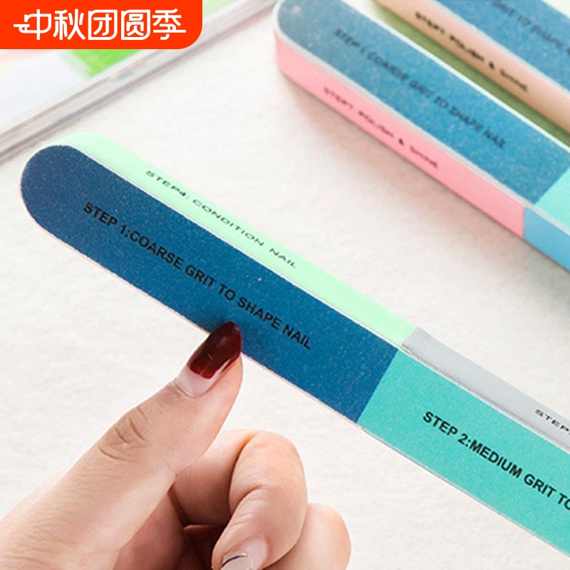 修指甲挫条专用工具海绵磨砂条美甲搓条打磨条抛光条修型七面可用